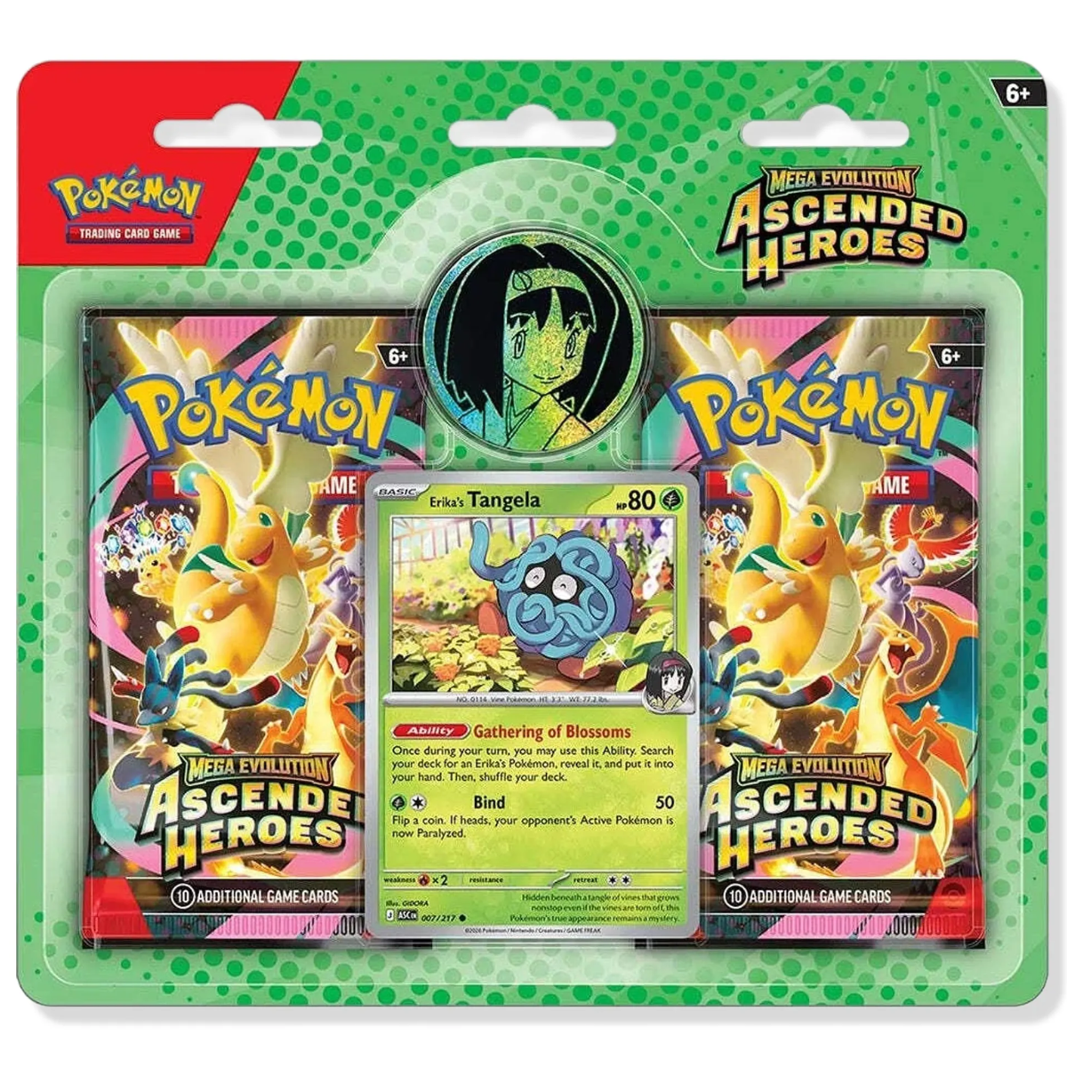 Pokemon TCG: Mega Evolution Ascended Heroes Collection - Erika's Tangela