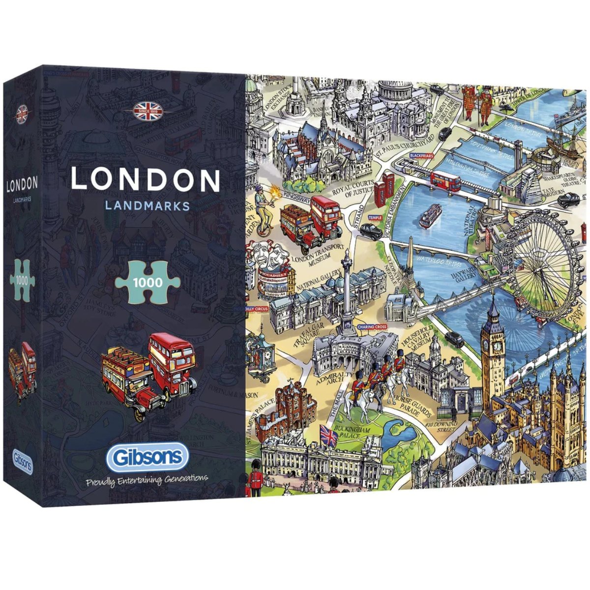 London Landmarks - Gibsons 1000 Piece Jigsaw Puzzle