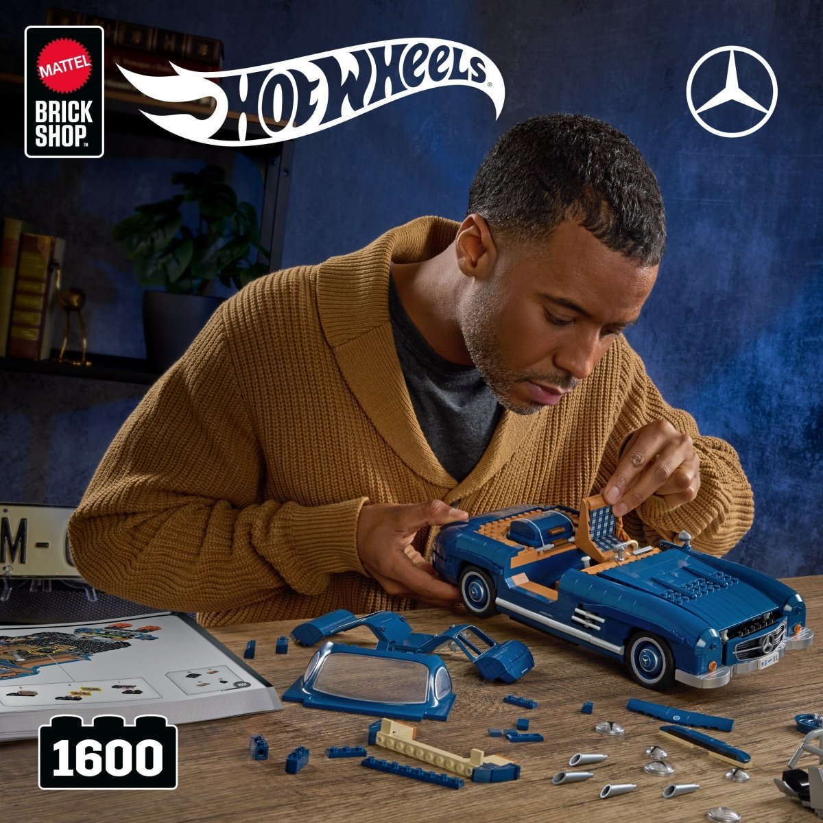 Mattel Brick Shop Hot Wheels Mercedes - Benz 300 SL - Phillips Hobbies