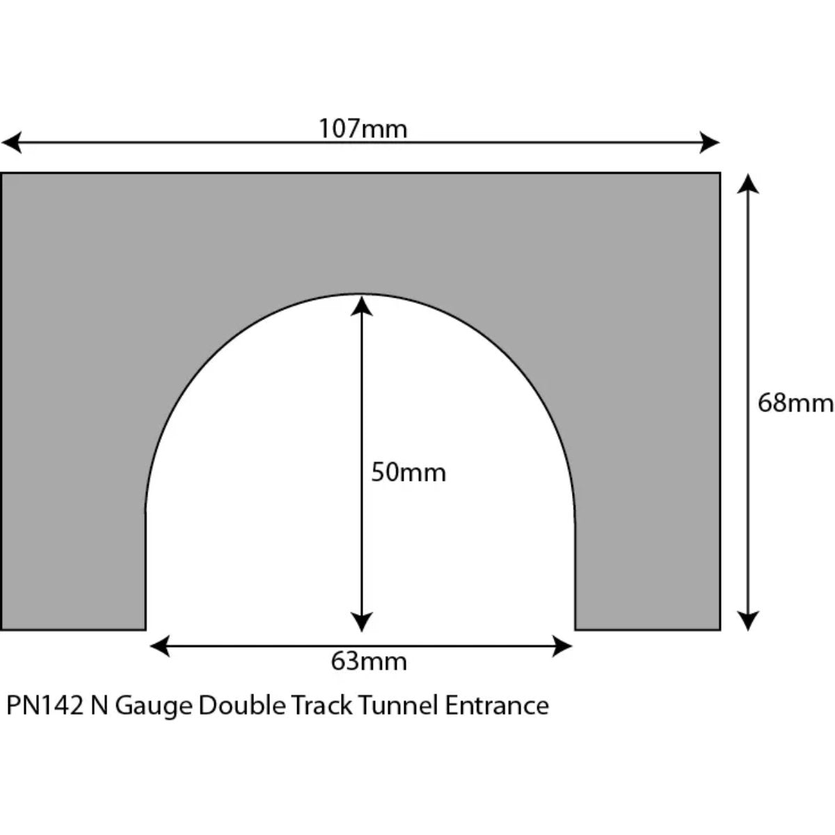 Metcalfe PN142 Tunnel Entrances Double Track - N Gauge - Phillips Hobbies