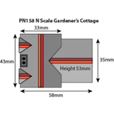 Metcalfe PN158 Gardener's Cottage Card Kit - N Gauge - Phillips Hobbies
