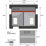 Metcalfe PN181 Service Station Card Kit - N Gauge - Phillips Hobbies
