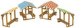 Metcalfe PN830 Market Stalls Card Kit - N Gauge - Phillips Hobbies