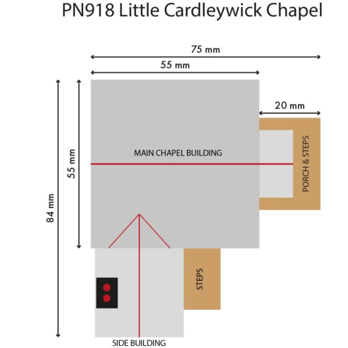Metcalfe PN918 Little Cardleywick Chapel Card Kit - N Gauge - Phillips Hobbies