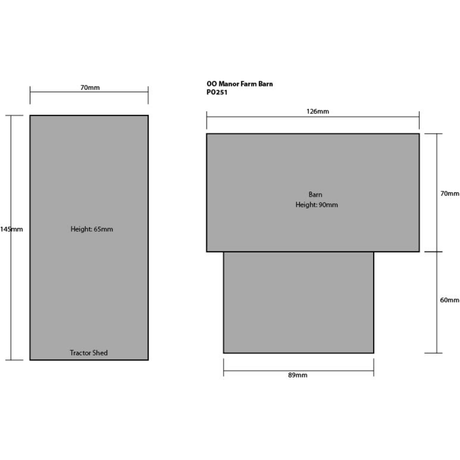 Metcalfe PO251 Manor Farm Barn Card Kit - OO Gauge - Phillips Hobbies