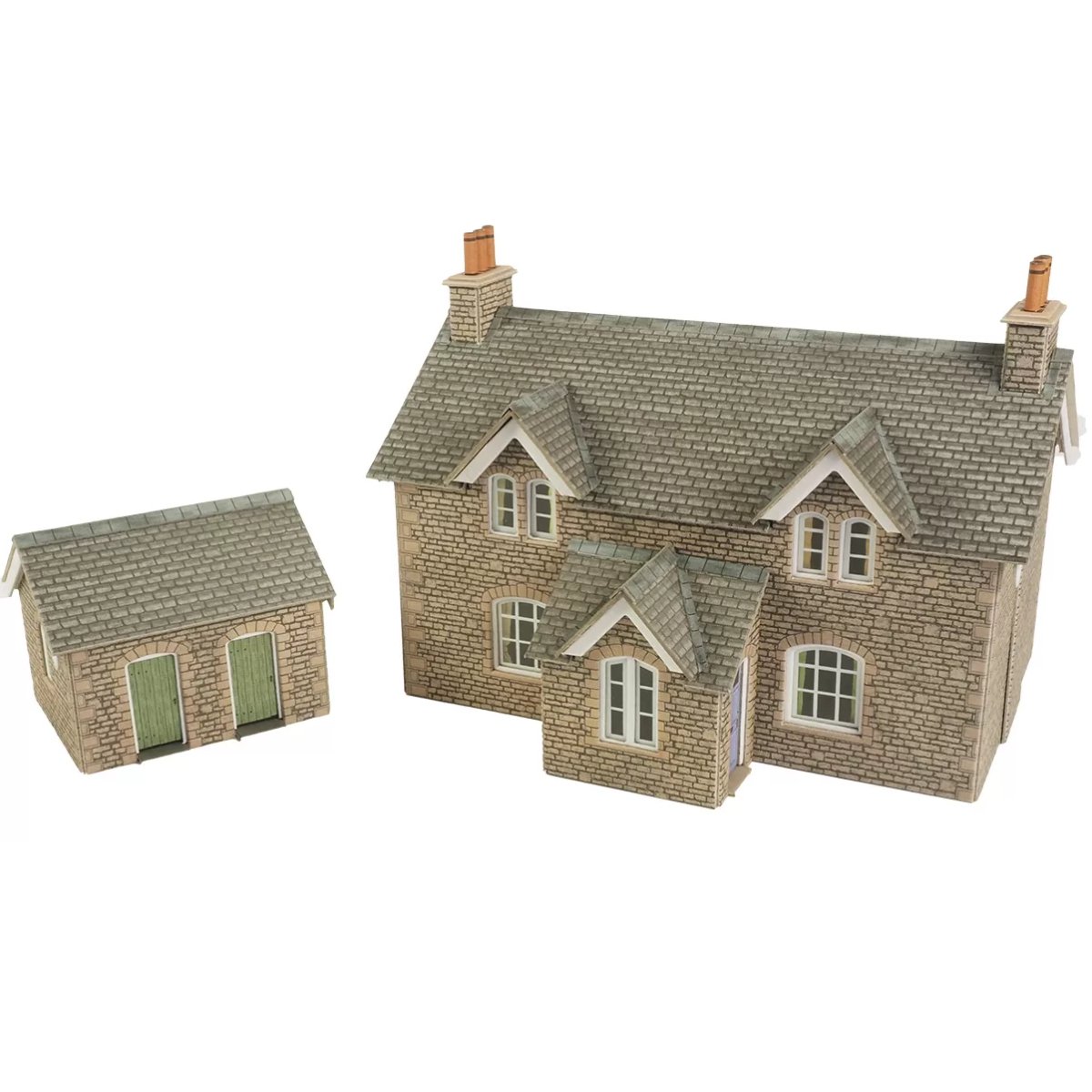 Metcalfe PO255 Workers Cottages Card Kit - 00/H0 Scale - Phillips Hobbies