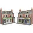 Metcalfe PO306 00/HO Scale Low Relief Shop Fronts Brick Card Kit - OO Gauge - Phillips Hobbies