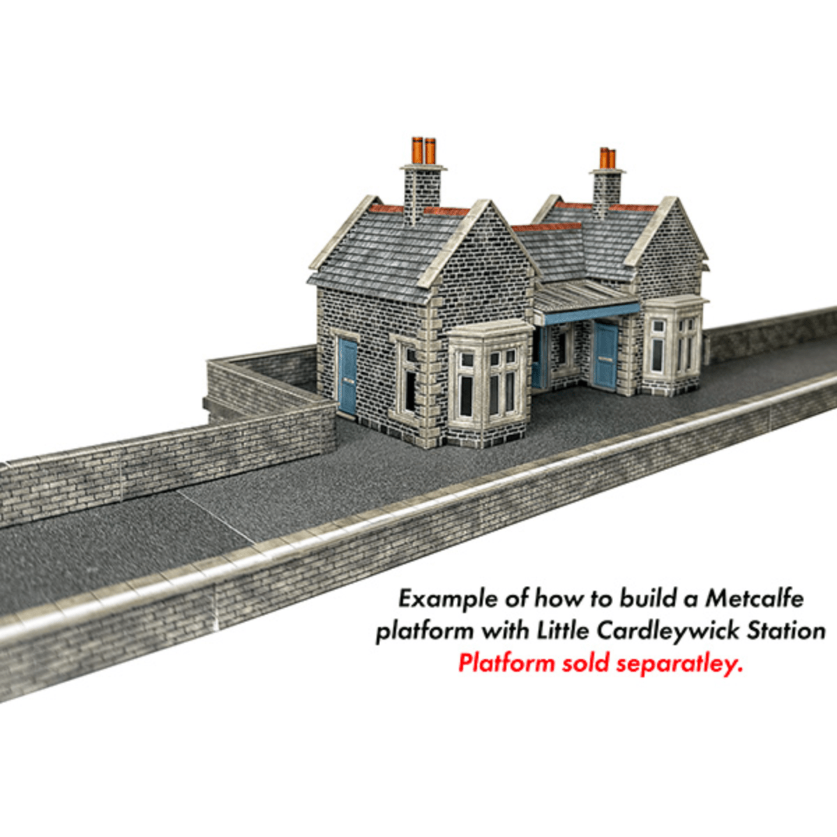 Metcalfe PO315 Little Cardleywick Station Card Kit - OO Gauge - Phillips Hobbies