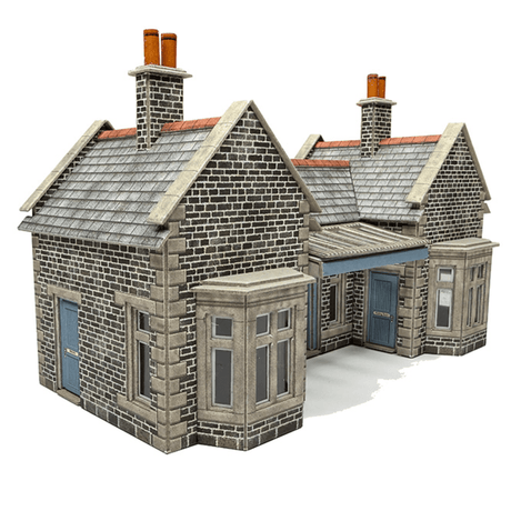 Metcalfe PO315 Little Cardleywick Station Card Kit - OO Gauge - Phillips Hobbies