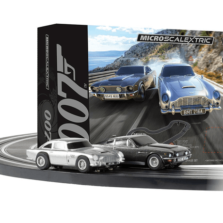 Micro Scalextric G1171M James Bond 007 Race Set - DB5 vs V8 - Phillips Hobbies