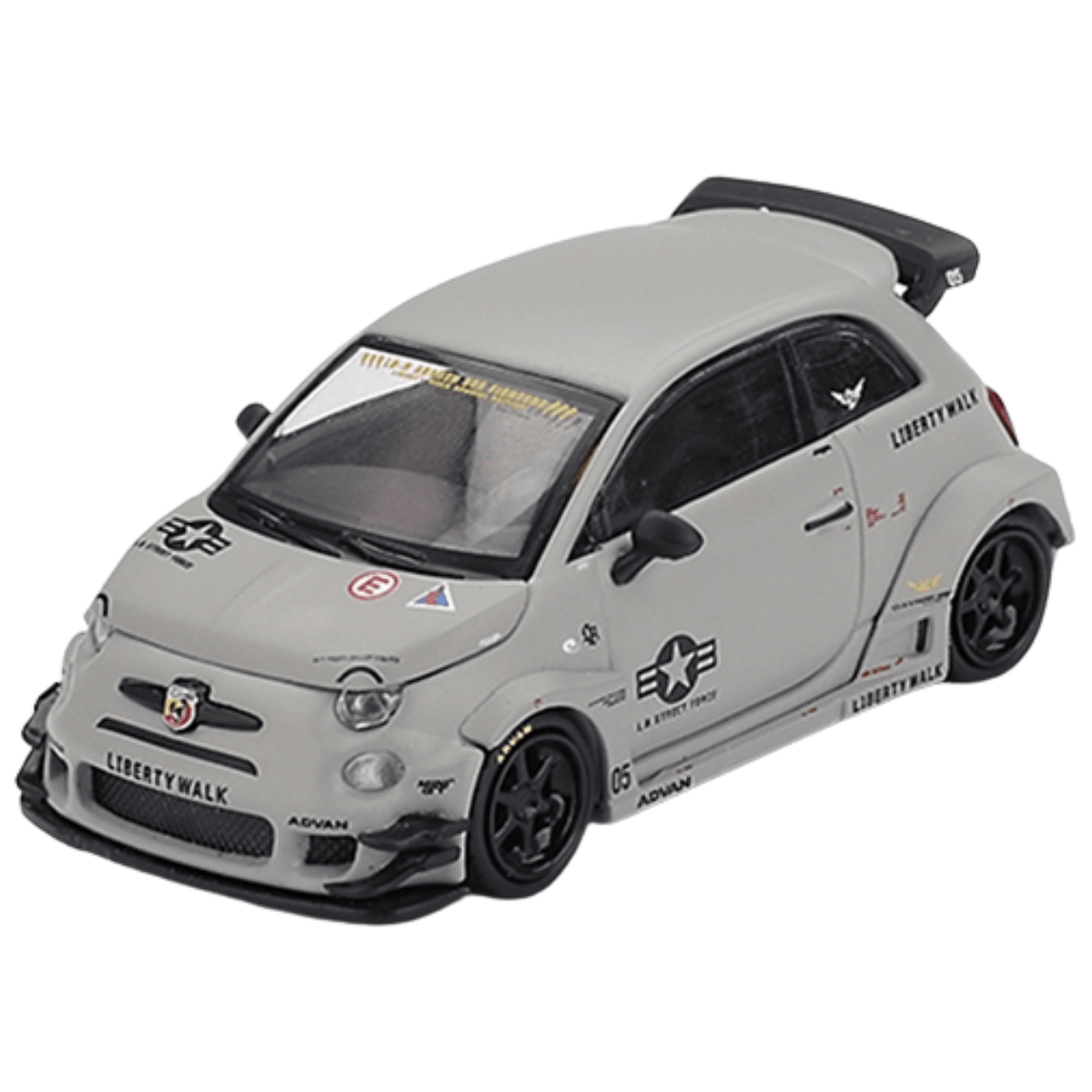 Mini GT Abarth 595 LB - Works x Abas Works Fighters (LHD) - 1:64 Scale - Phillips Hobbies