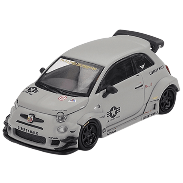 Mini GT Abarth 595 LB - Works x Abas Works Fighters (LHD) - 1:64 Scale - Phillips Hobbies
