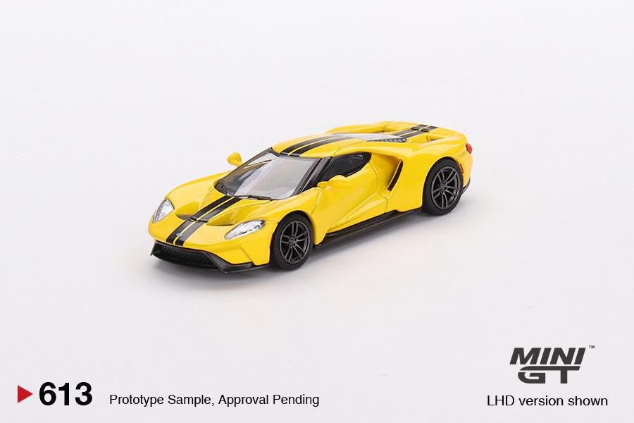 Mini GT Ford GT Triple Yellow (LHD) - 1:64 Scale - Phillips Hobbies