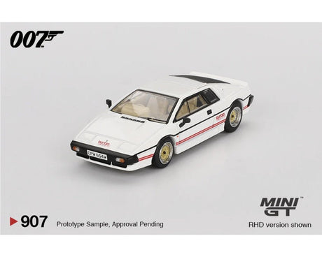 Mini GT James Bond (For Your Eyes Only Movie) Lotus Esprit Turbo White (RHD) - 1:64 Scale - Phillips Hobbies