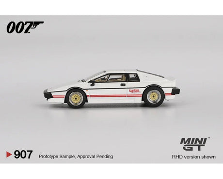 Mini GT James Bond (For Your Eyes Only Movie) Lotus Esprit Turbo White (RHD) - 1:64 Scale - Phillips Hobbies