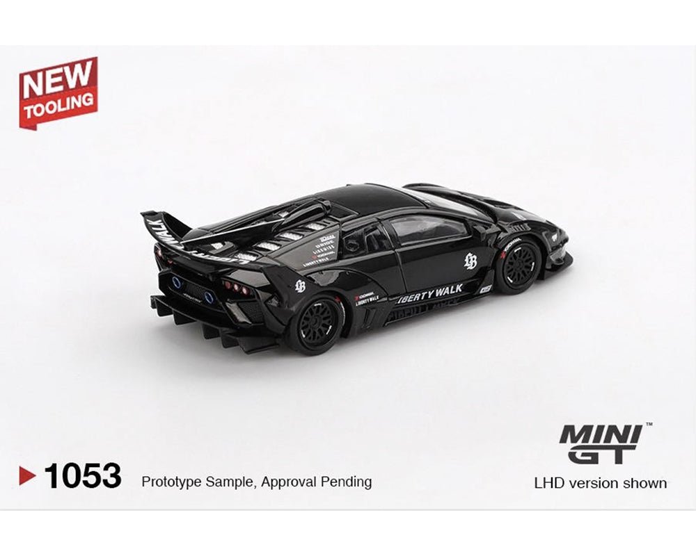 Mini GT Lamborghini LB - Silhouette Works Murcielago GT Evo Black (LHD) - 1:64 Scale - Phillips Hobbies