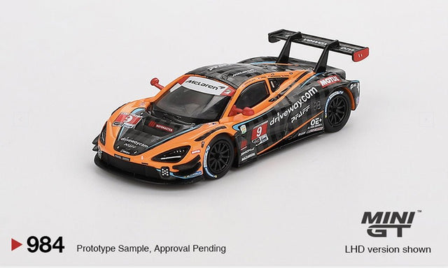 Mini GT McLaren 720S GT3 Evo Pfaff Motorsports 2024 IMSA Daytona 24 Hrs (LHD) - 1:64 Scale - Phillips Hobbies
