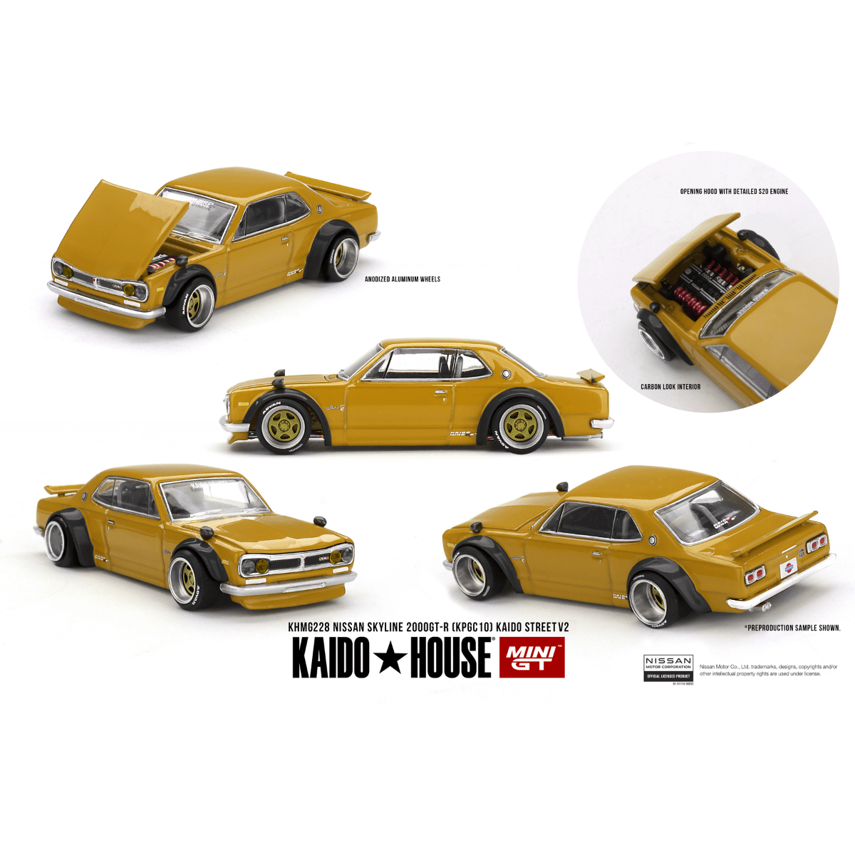 Mini GT Nissan Skyline 2000 GT - R (KPGC10) Kaido Street V2 - 1:64 Scale - Phillips Hobbies