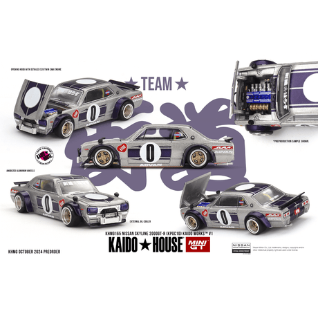 Mini GT Nissan Skyline 2000GT - R KPGC10 Kaido Works (New Casting) - 1:64 Scale - Phillips Hobbies