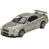 Mini GT Nissan Skyline GT - R (R34) V - Spec II Nür Millenium Jade (RHD) - 1:64 Scale - Phillips Hobbies