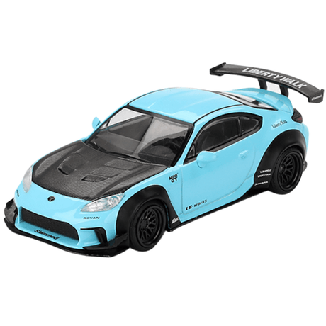 Mini GT Toyota GR86 LB Nation Baby Blue (LHD) - 1:64 Scale - Phillips Hobbies