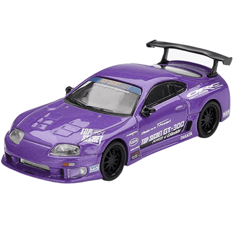 Mini GT Toyota Supra A80 Top Secret Purple GT - 300 (RHD) - 1:64 Scale - Phillips Hobbies
