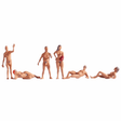 Noch 15843 Nudists (6) Figure Set - OO/HO Gauge - Phillips Hobbies