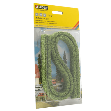 Noch 21512 Light Green Model Hedges 50 x 1.5 x 0.8cm (2) - OO/HO Scale - Phillips Hobbies