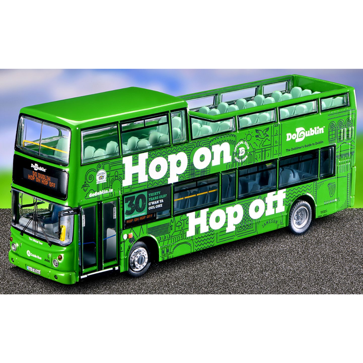 Northcord IE0008 Alexander ALX400 - Bodied Dennis Trident Volvo B7TL Dublin Tour AV93 - Phillips Hobbies