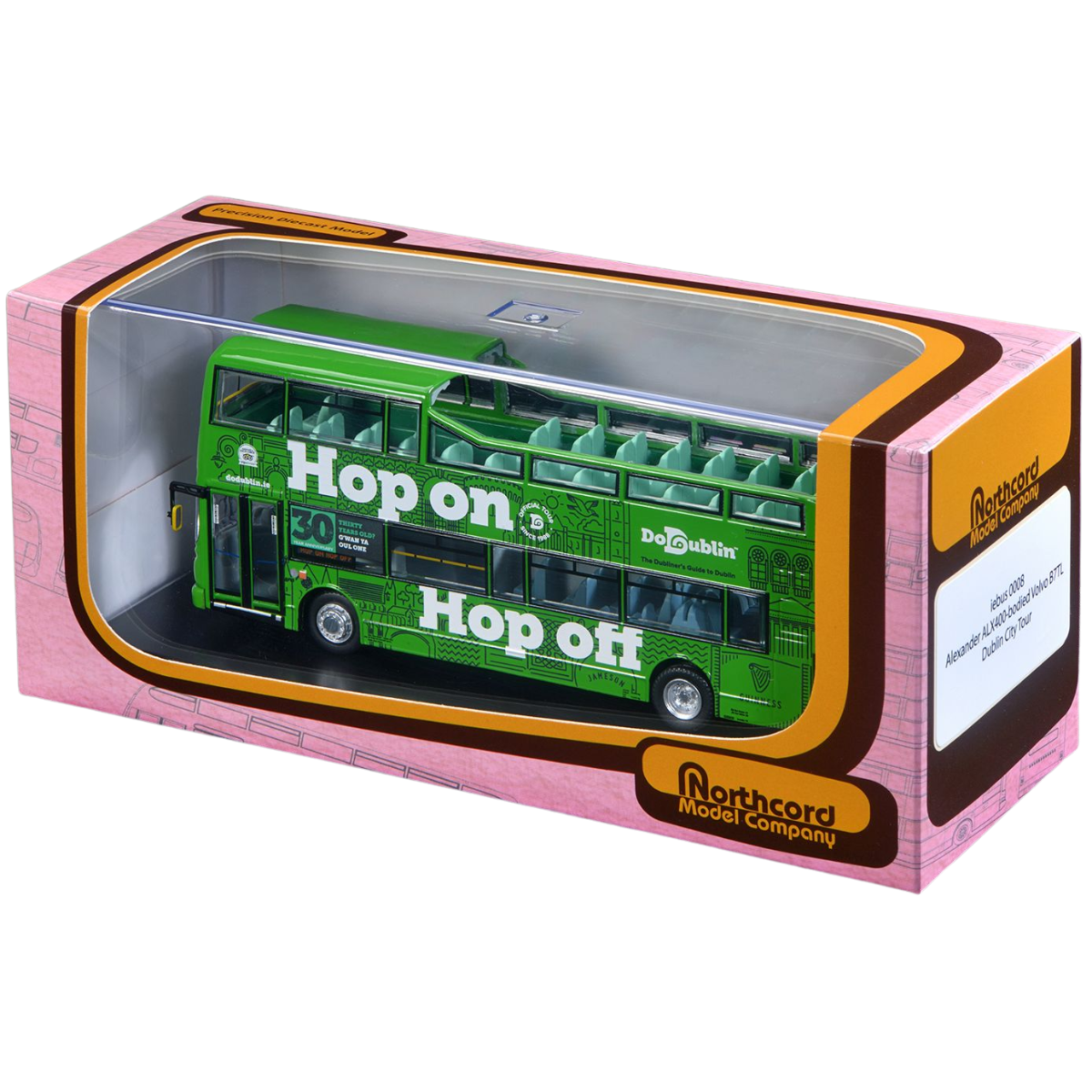 Northcord IE0008 Alexander ALX400 - Bodied Dennis Trident Volvo B7TL Dublin Tour AV93 - Phillips Hobbies