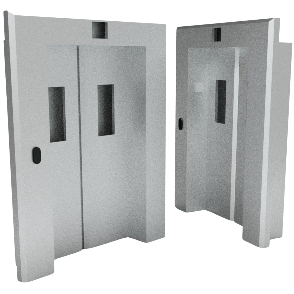OO Gauge Elevator Doors x2 Unpainted - Rusty Rails Modelling