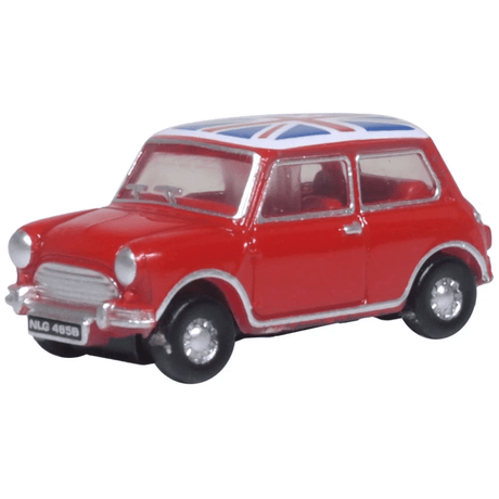Oxford Diecast 120MN001 Mini Tartan Red/Union Jack - TT:120 Scale - Phillips Hobbies