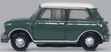 Oxford Diecast 120MN003 Mini Almond Green/Old English White - TT:120 Scale - Phillips Hobbies