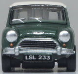 Oxford Diecast 120MN003 Mini Almond Green/Old English White - TT:120 Scale - Phillips Hobbies