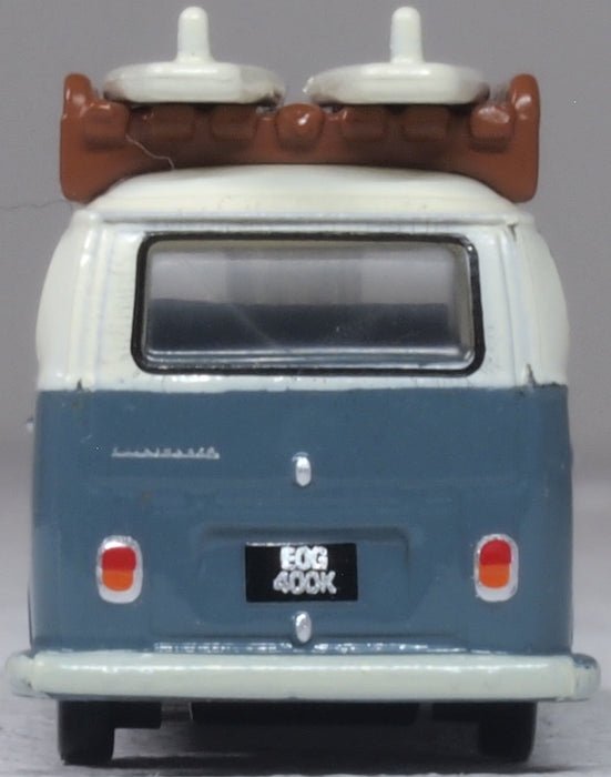Oxford Diecast 120VW003 VW T2 Bus/Surfboards Fiord Blue/Arcona White - TT:120 Scale - Phillips Hobbies