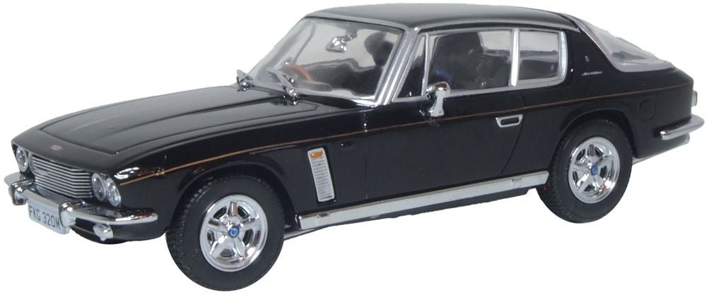Oxford Diecast 43JI010 Jensen Interceptor MkIII Black - 1:43 Scale Model - Phillips Hobbies