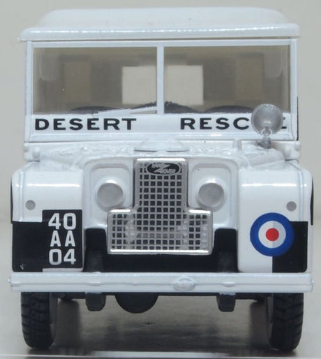 Oxford Diecast 43LAN180009 Land Rover Series 1 80 inch RAF Tripoli Desert Rescue - 1:43 Scale - Phillips Hobbies
