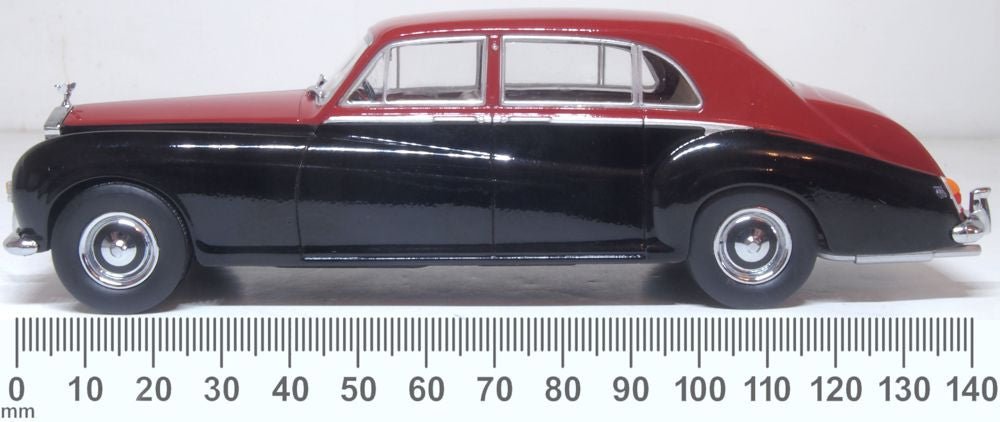 Oxford Diecast 43RRP5004 Rolls Royce Phantom V James Young Claret/Black - 1:43 Scale Model - Phillips Hobbies