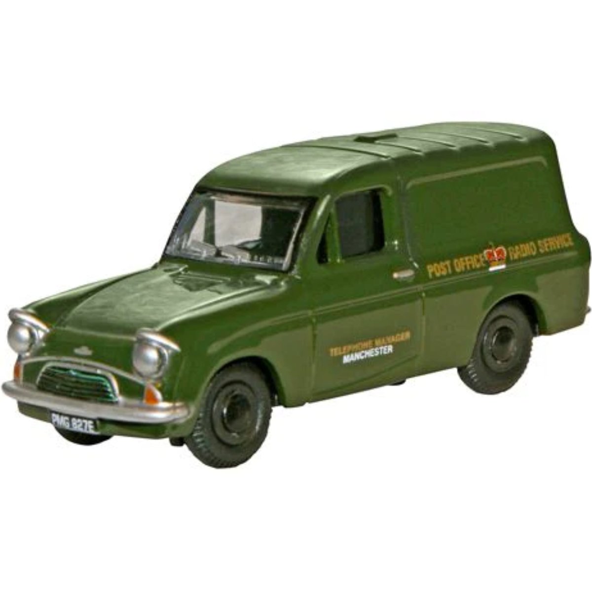 Oxford Diecast 76ANG005 Ford Anglia Van - Post Office Radio Service - Phillips Hobbies