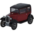 Oxford Diecast 76ASS003 Austin Seven RN Saloon Maroon - Phillips Hobbies