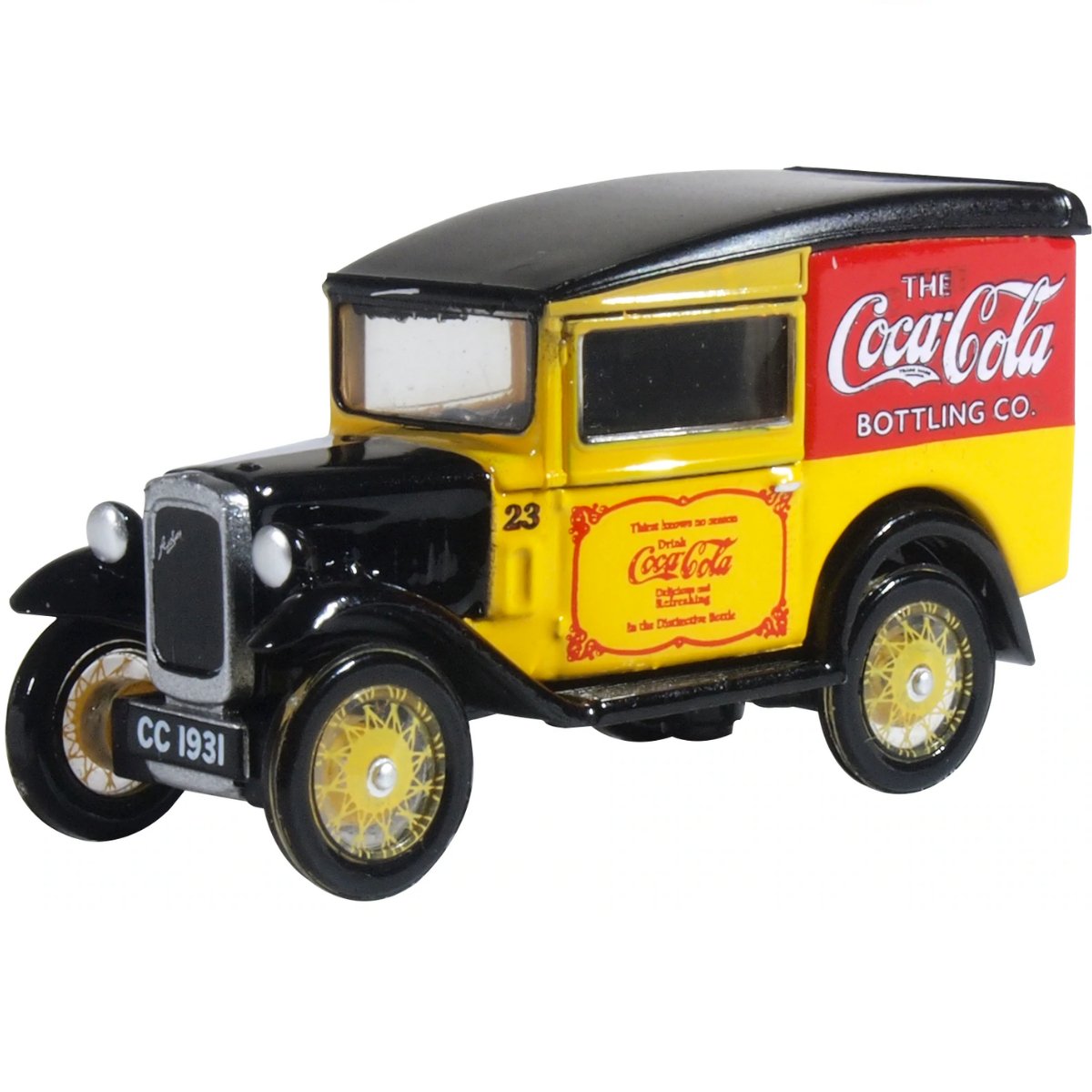 Oxford Diecast 76ASV006CC Coca Cola Austin Seven Van - Phillips Hobbies