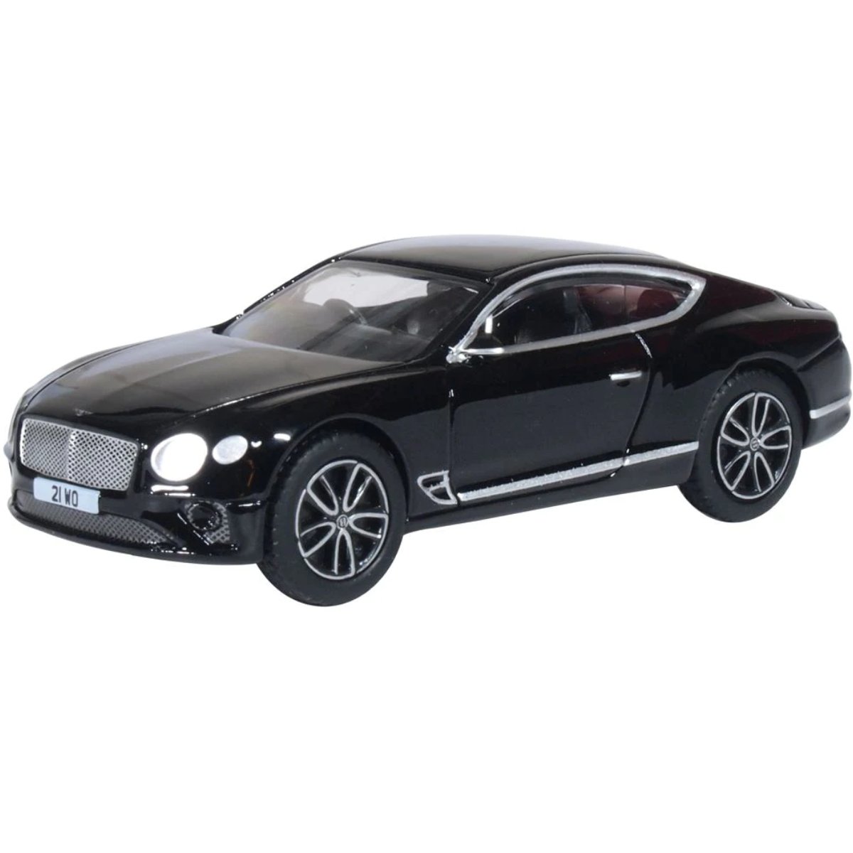 Oxford Diecast 76BCGT003 Bentley Continental GT Onyx Black - Phillips Hobbies