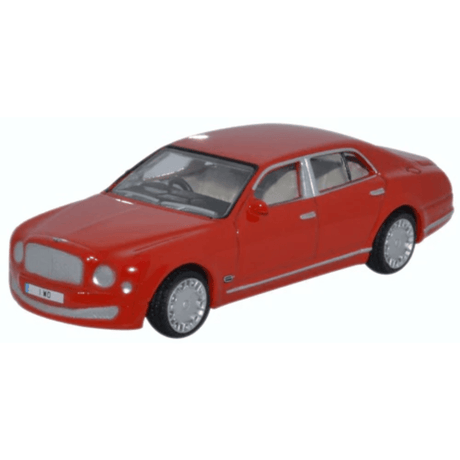 Oxford Diecast 76BM004 Bentley Mulsanne St James Red - 1:76 Scale Model - Phillips Hobbies