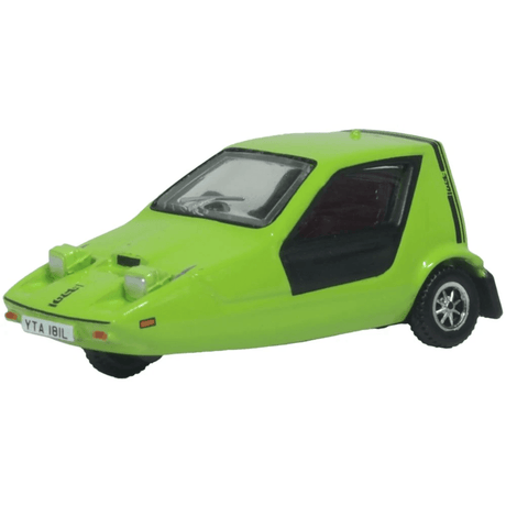 Oxford Diecast 76BUG003 Bond Bug Lime Green - 1:76 Scale - Phillips Hobbies