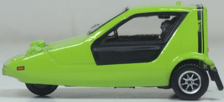 Oxford Diecast 76BUG003 Bond Bug Lime Green - 1:76 Scale - Phillips Hobbies