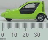 Oxford Diecast 76BUG003 Bond Bug Lime Green - 1:76 Scale - Phillips Hobbies