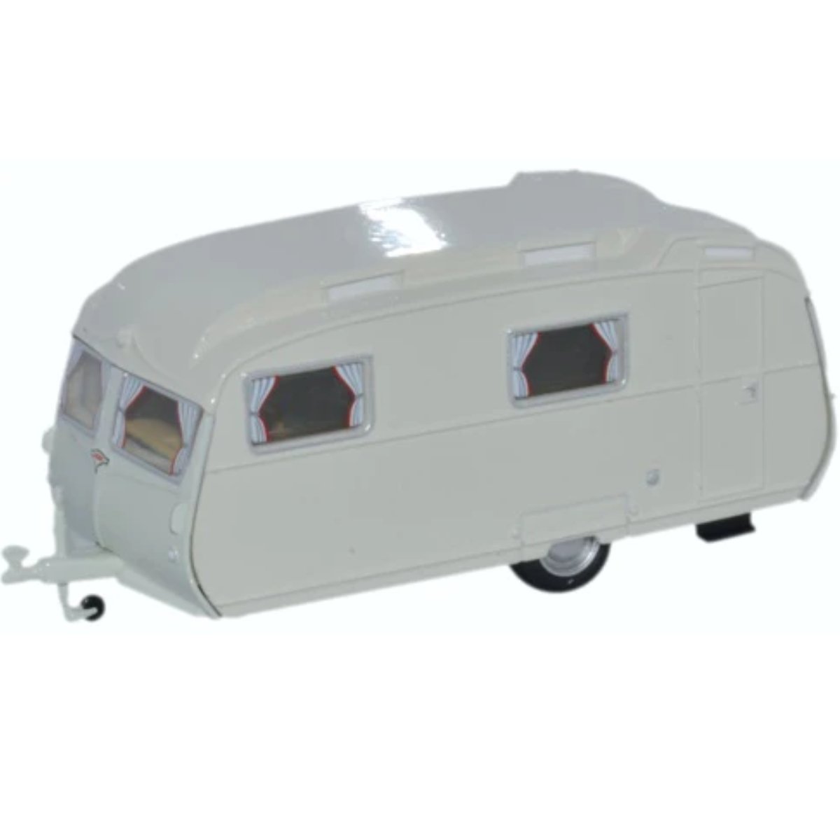 Oxford Diecast 76CC001 Carlight Continental Caravan Light Grey - Phillips Hobbies