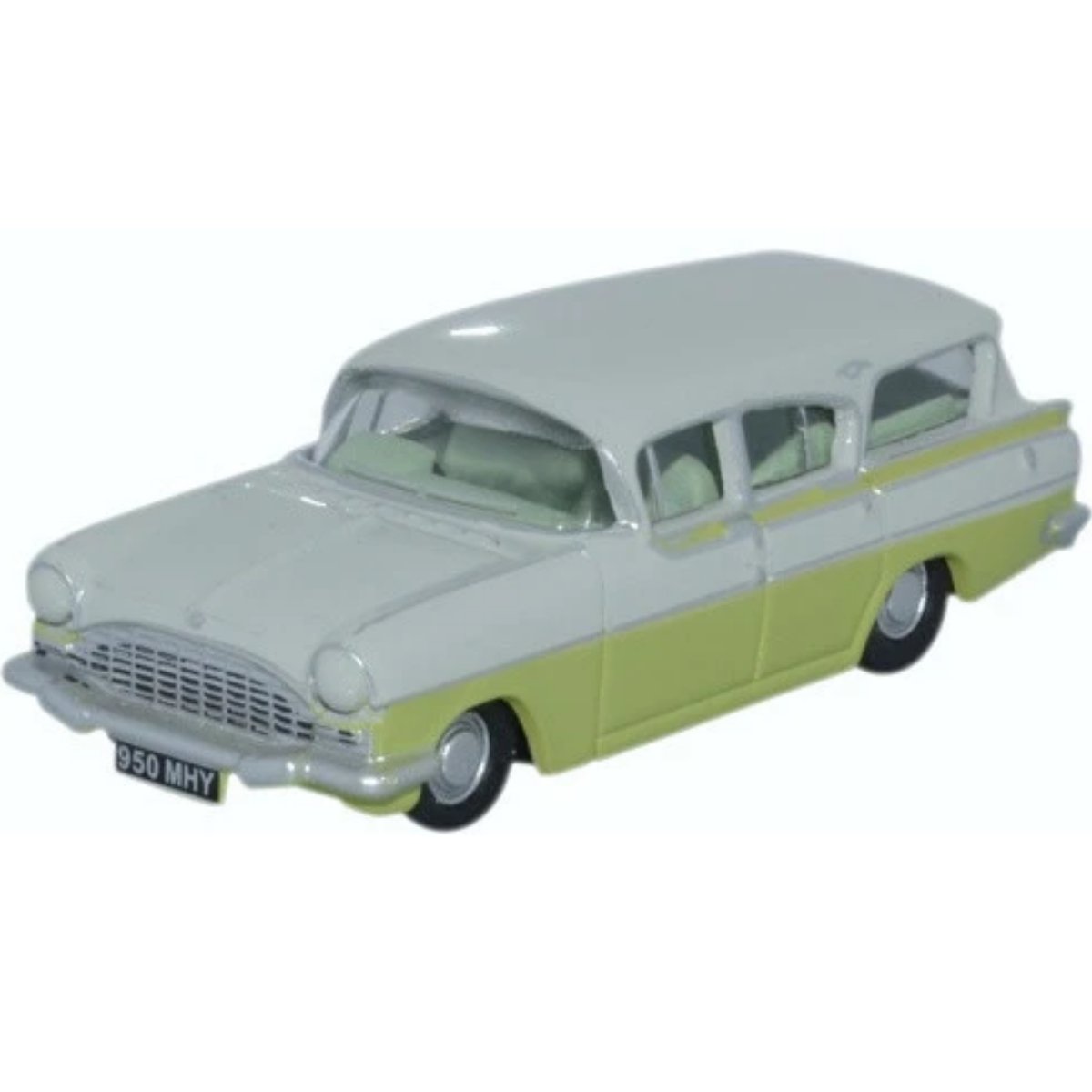 Oxford Diecast 76CFE006 Vauxhall Friary Estate Swan White/Lime Yellow - Phillips Hobbies
