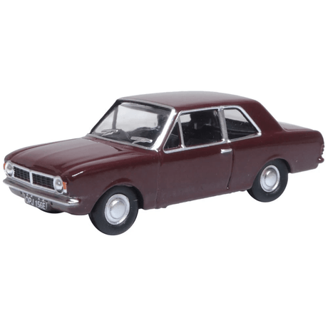 Oxford Diecast 76COR2010 Ford Cortina MkII Black Cherry - 1:76 Scale Model - Phillips Hobbies
