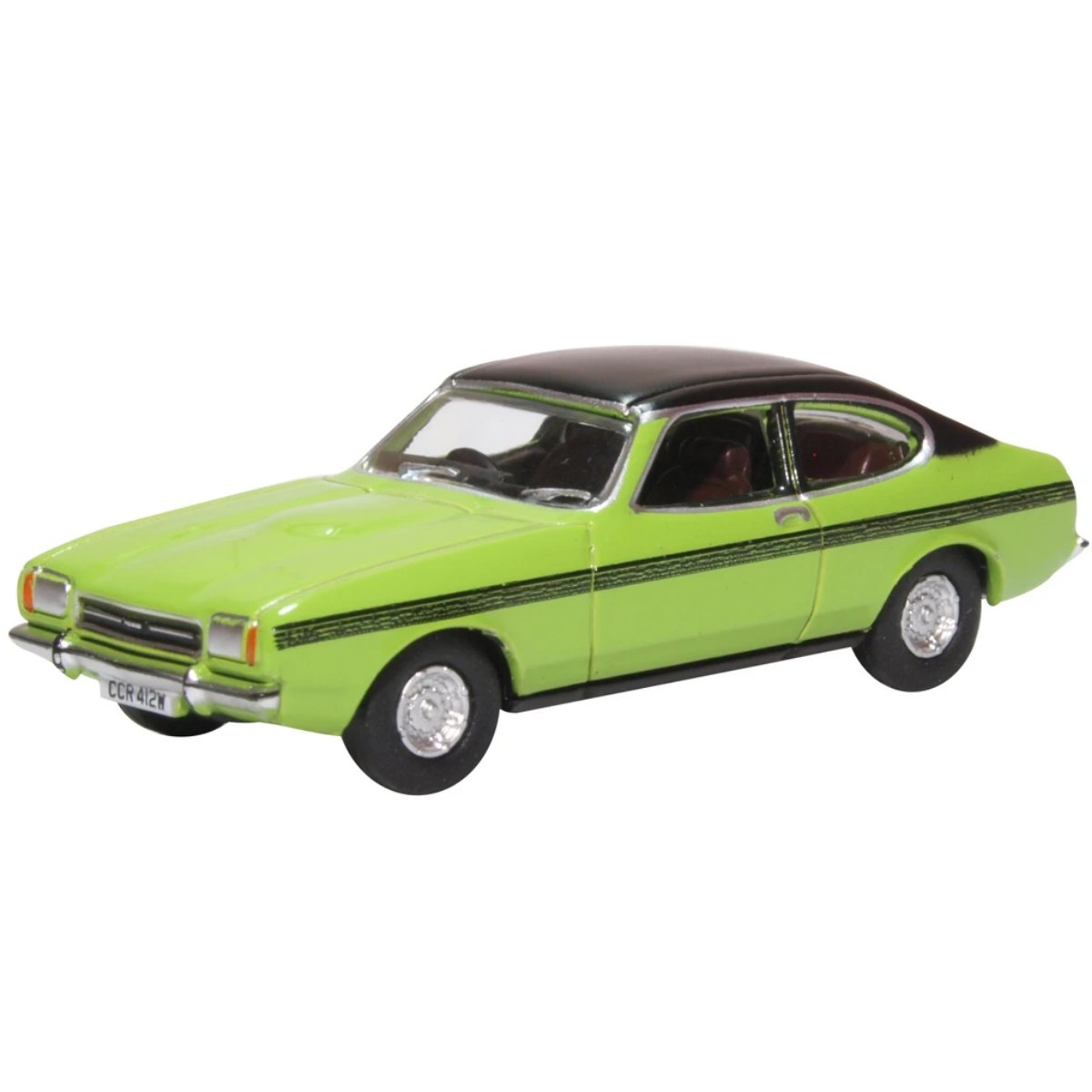 Oxford Diecast 76CPR001 Ford Capri MkII Lime Green - Phillips Hobbies